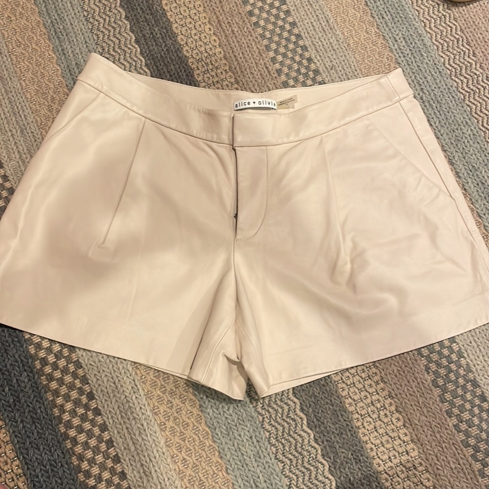 Alice + Olivia Leather Shorts - Picture 7 of 7